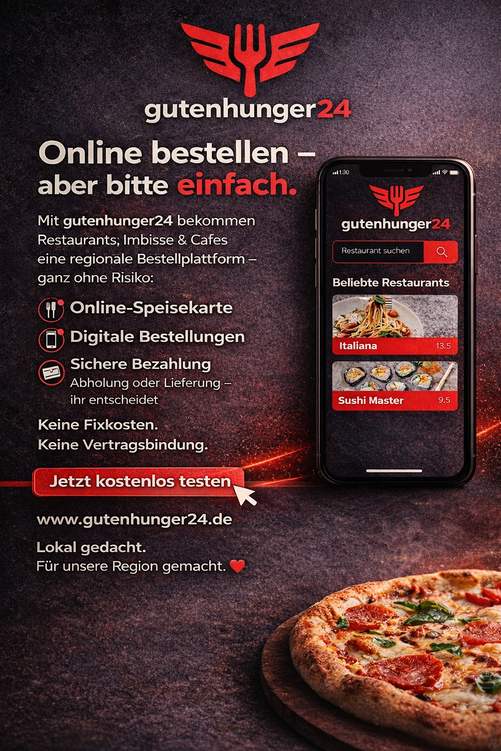 Online bestellen – aber bitte einfach: Warum gutenhunger24 die bessere regionale Bestellplattform ist